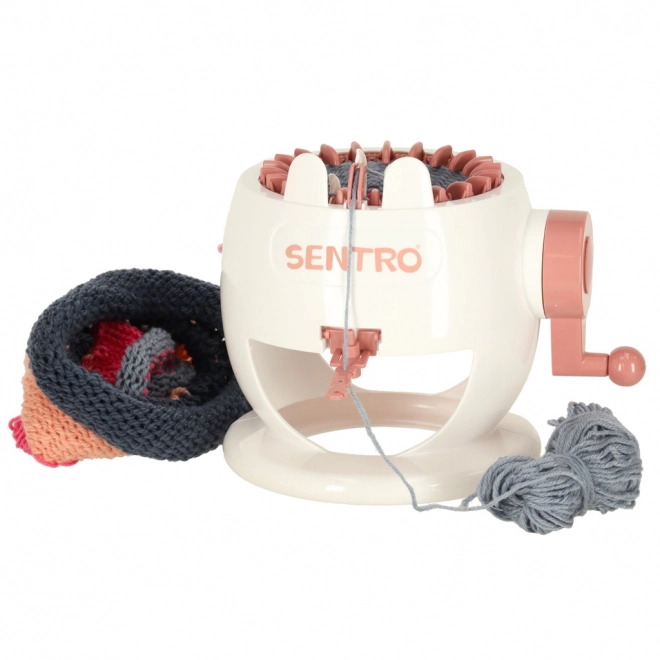 Knitting Loom Machine with Yarn Balls
