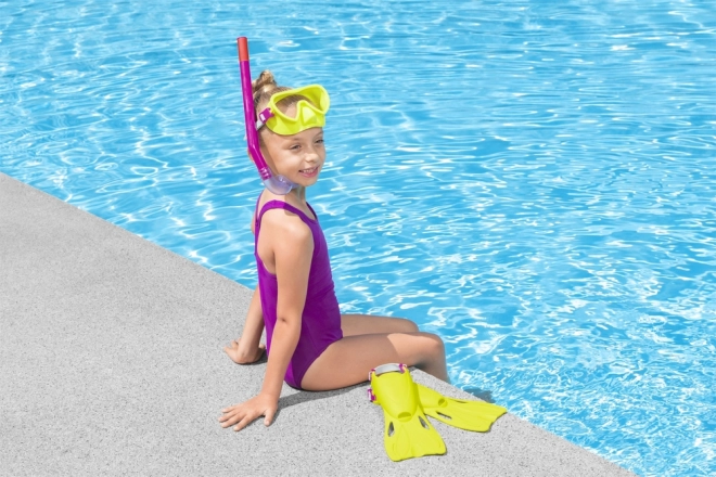 Diving Set Bestway Yellow Mask, Fins, Snorkel 25039