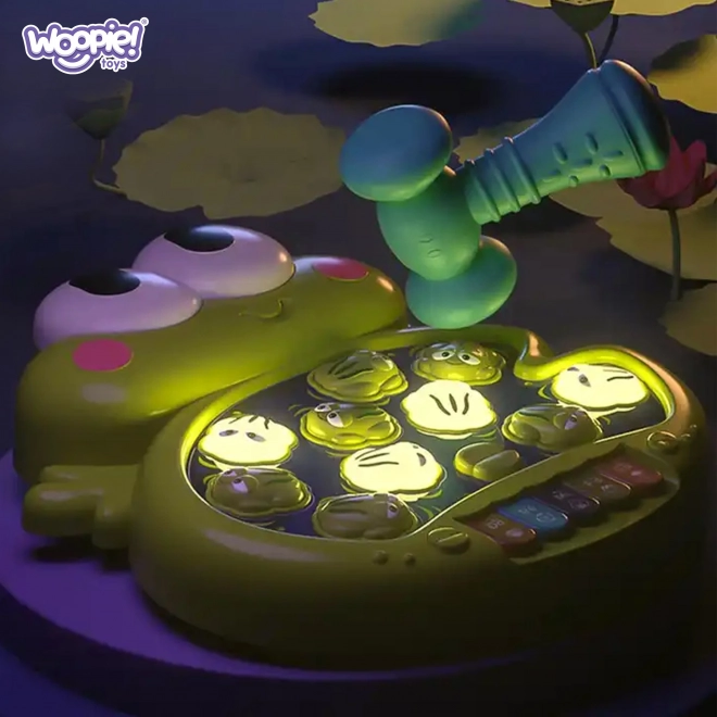 Woopie interactive frog hammer game for infants