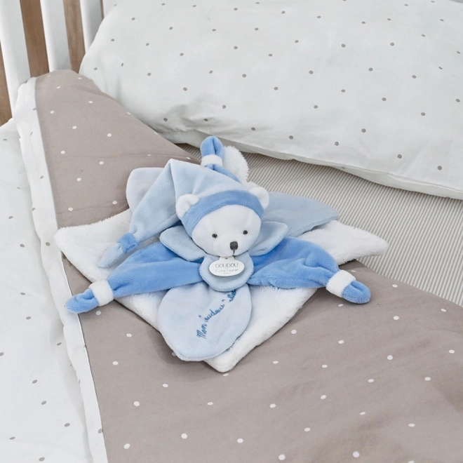 Blue Plush Comforter Gift Set - 24 cm Bear