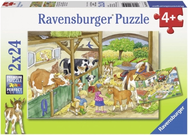 Ravensburger Puzzle Fun on the Farm 2x24 Pieces