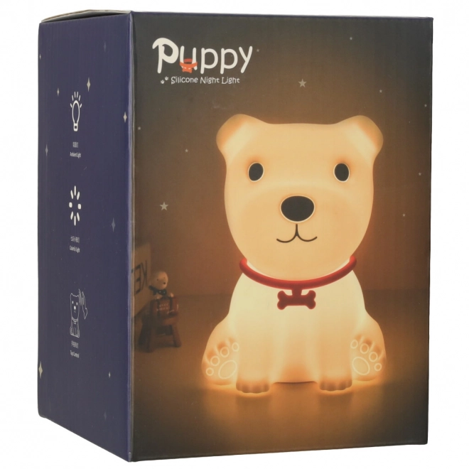 Silicone Night Light for Kids - White Puppy