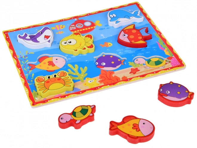 Wooden Puzzle Underwater World Fish Set