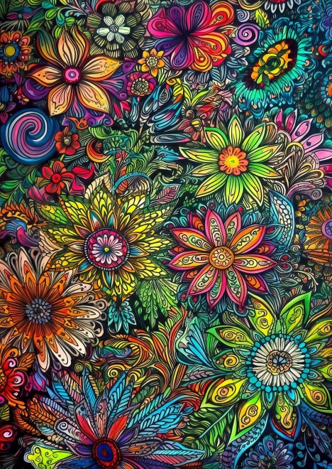 Enjoy puzzle flower power 1000 pieces