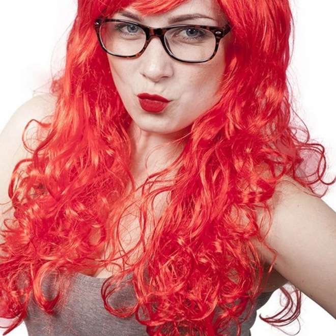 Red Long Hair Carnival Wig