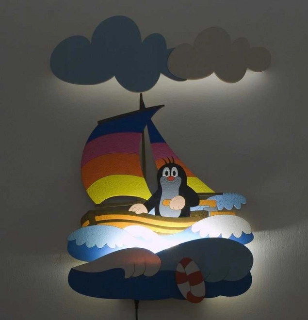 Dodo Children's LED Lamp Little Mole on Boat