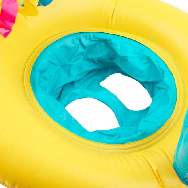 Inflatable Swimming Ring with Seat for Babies and Parents