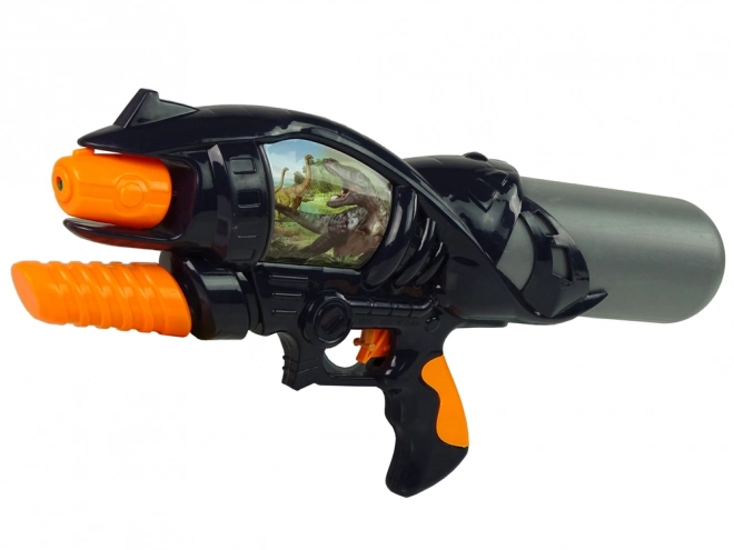 Water Gun Toy Black and Grey Dinosaur Design