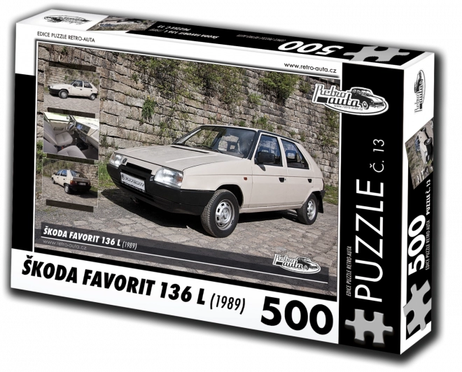 Retro Cars Puzzle ŠKODA Favorit 136 L