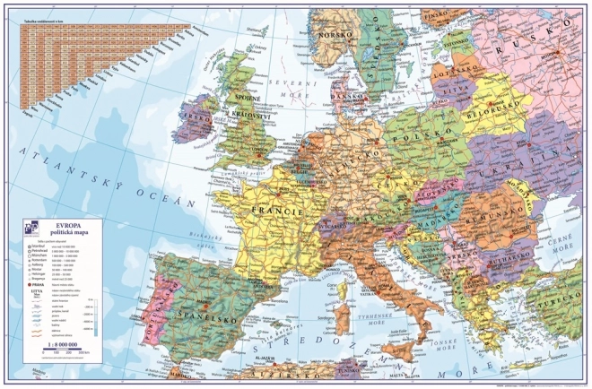 Desk Mat Europe Map