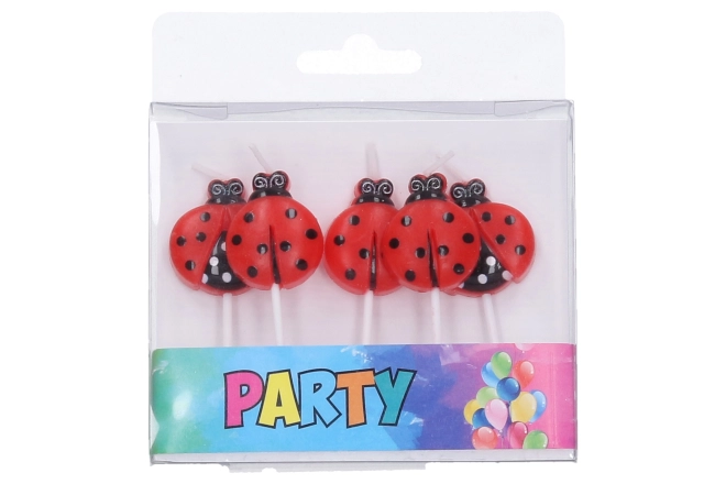 Party Candle Ladybug Set