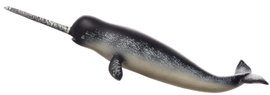 Realistic Narwhal Animal Figure