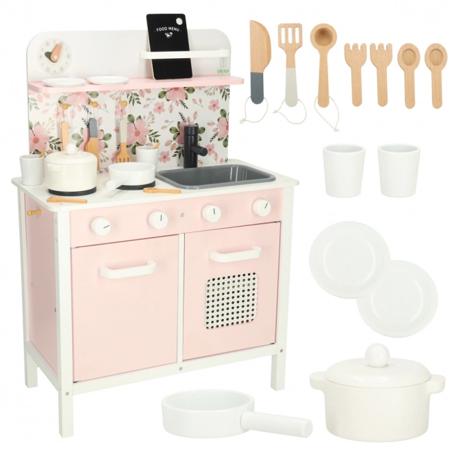 Wooden Play Kitchen Set by Lulilo