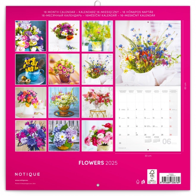 Notique Flower Calendar 2025