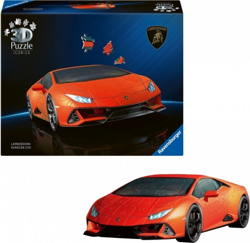 3D Puzzle Car Lamborghini Huracán EVO, 158 pieces