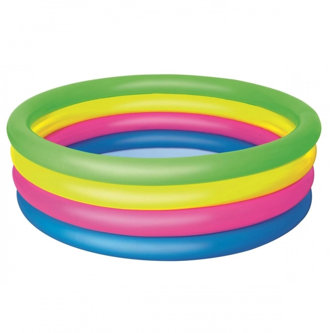 Inflatable Kiddie Pool Rainbow Colors