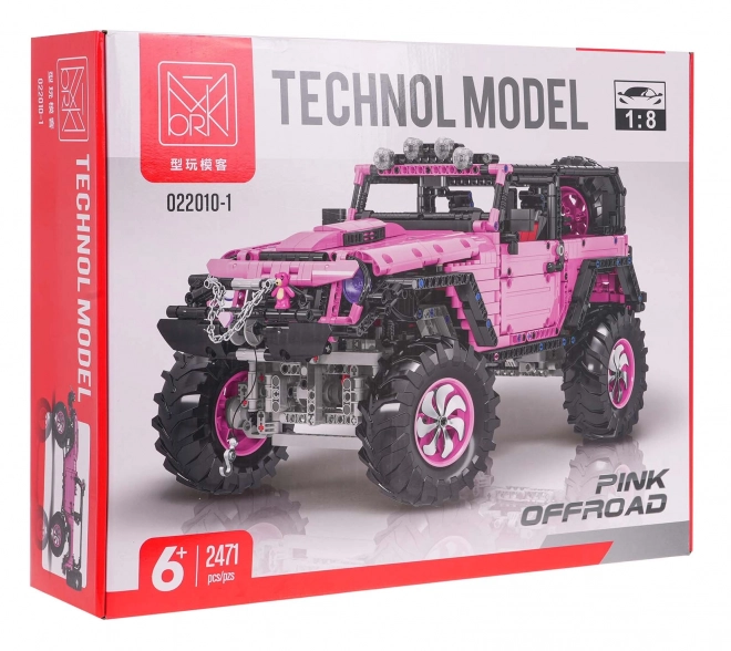 Pink Offroad Building Blocks Set