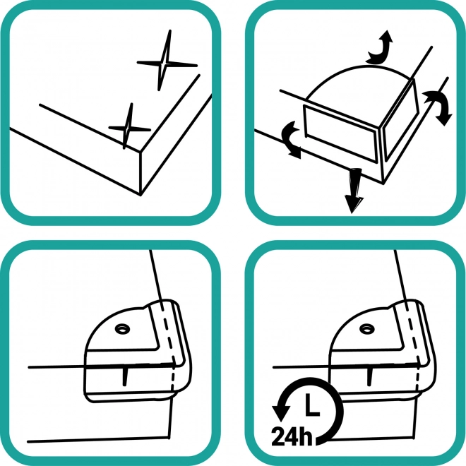 Transparent Corner Protectors for Furniture