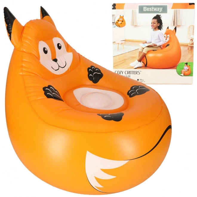 Inflatable Fox Armchair for Kids