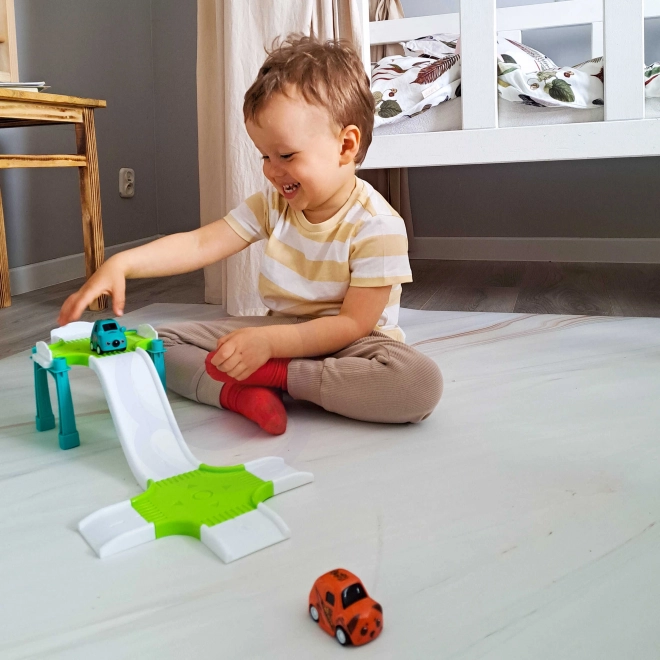 Woopie Parking Garage Playset with Gas Station and Traffic Signs