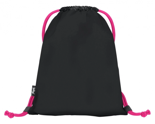 Baagl Pink Soccer Drawstring Bag