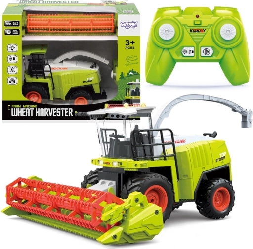 Woopie remote-controlled harvester in light green