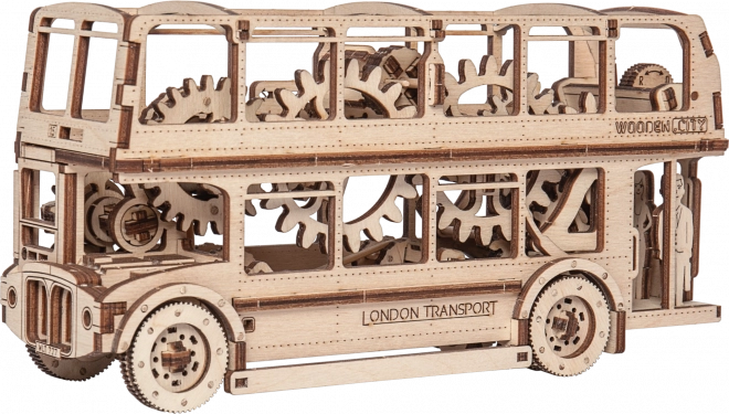 Wooden 3D Puzzle - London Bus