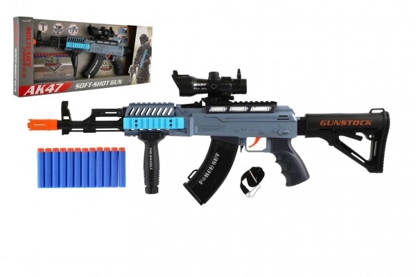 Toy Assault Rifle with Foam Darts and Light-up Sound Effects