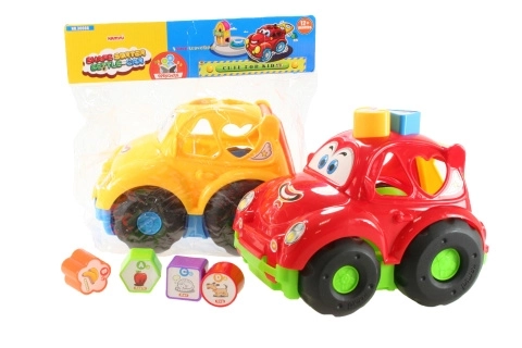 Cheerful Toy Car with Sorting Blocks