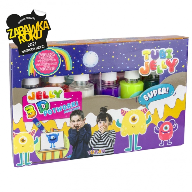 Tubi Jelly Monster Craft Set 6 Colors