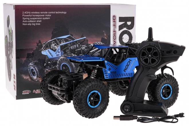 Crawler rover remote control car blue