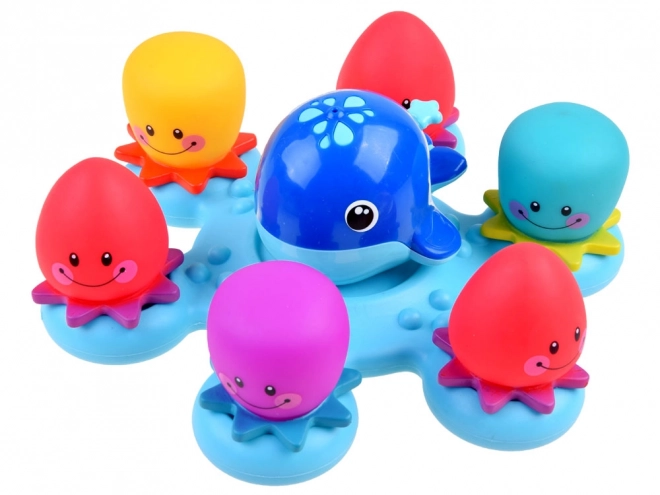 Bath Toy Set: Whale and Octopuses