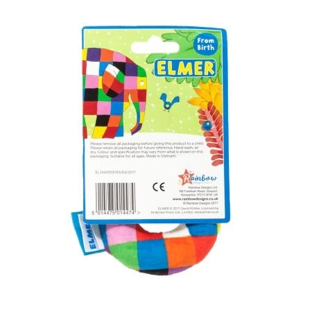 Rainbow Rattle Ring Elmer