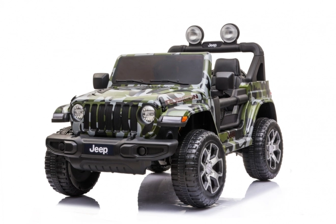 Electric Ride-On Jeep Wrangler Rubicon Camouflage