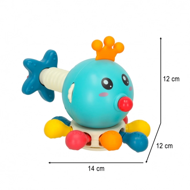 Octopus Sensory Toy for Infants Blue