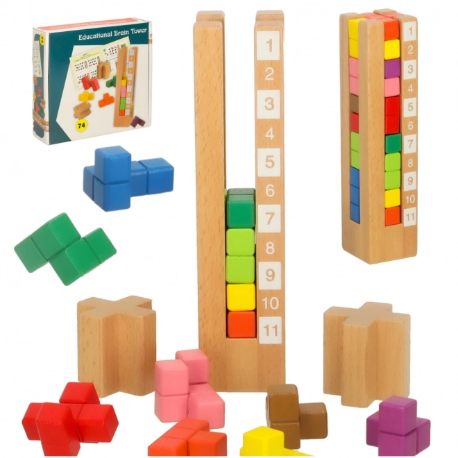 Colorful Wooden Montessori Building Blocks