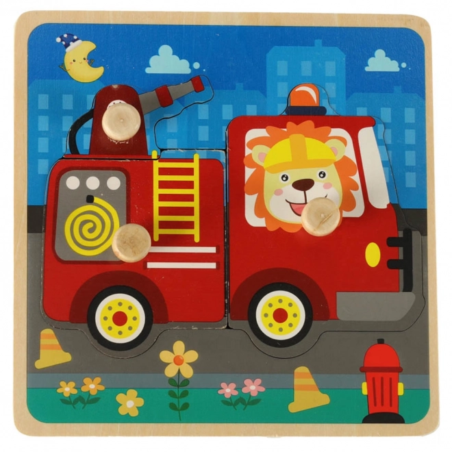 Firefighter Wooden Puzzle Sorter Toy