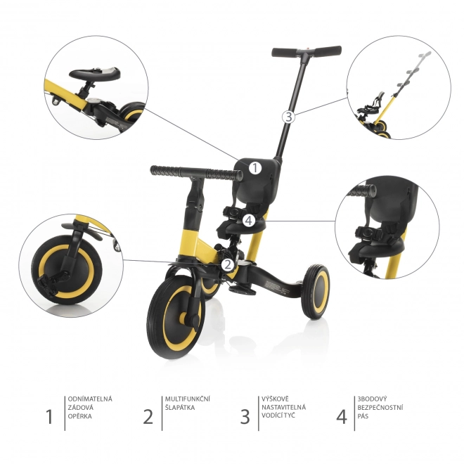 Tricycle 3-in-1 Empire Yellow