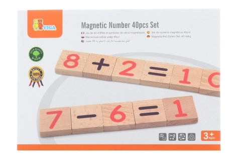 Wooden Magnetic Numbers Set