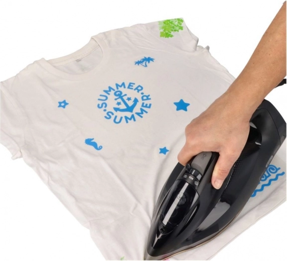 Quick application with an iron