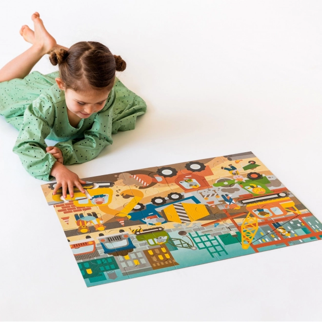 City Construction Floor Puzzle for Kids