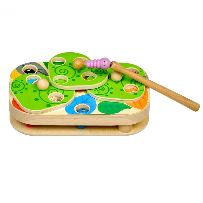 Catch the Caterpillars - Wooden Motor Skills Game with Magnets