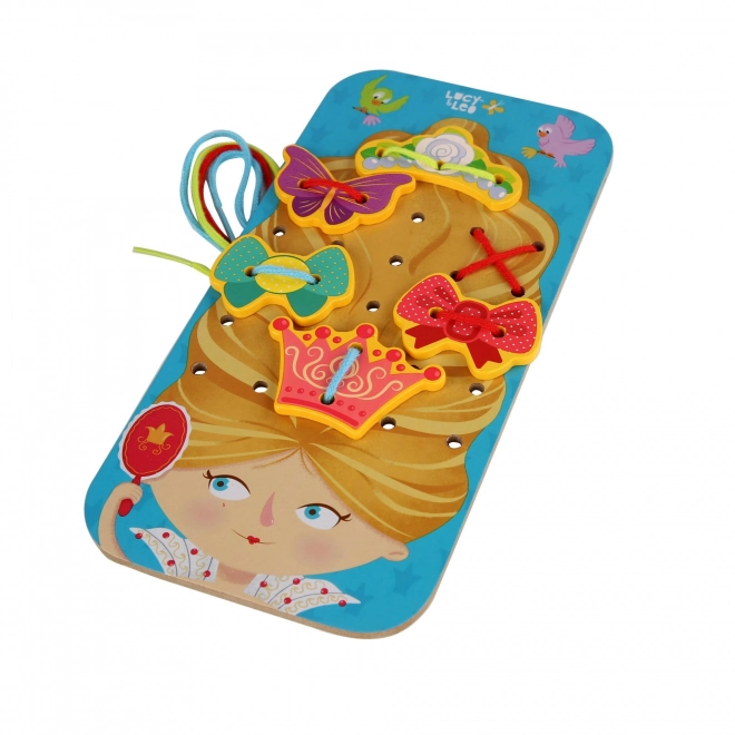 Lucy & Leo Princess Wooden Lacing Set