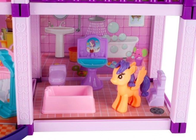 Dollhouse with Ponies Villa