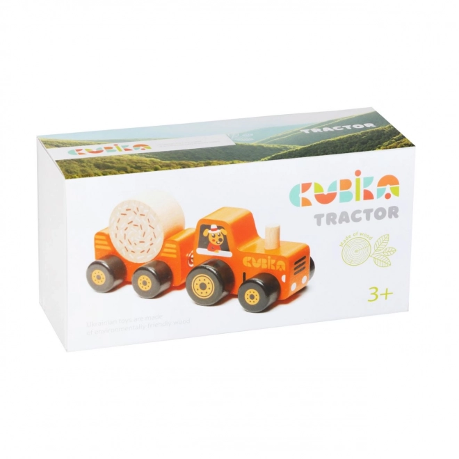 Cubika Magnetic Tractor with Trailer Wooden Puzzle