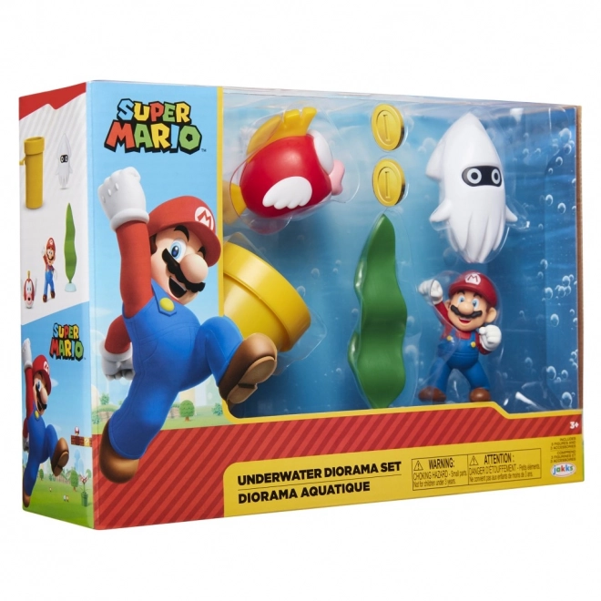 Set di figurine Super Mario Diorama 6 cm