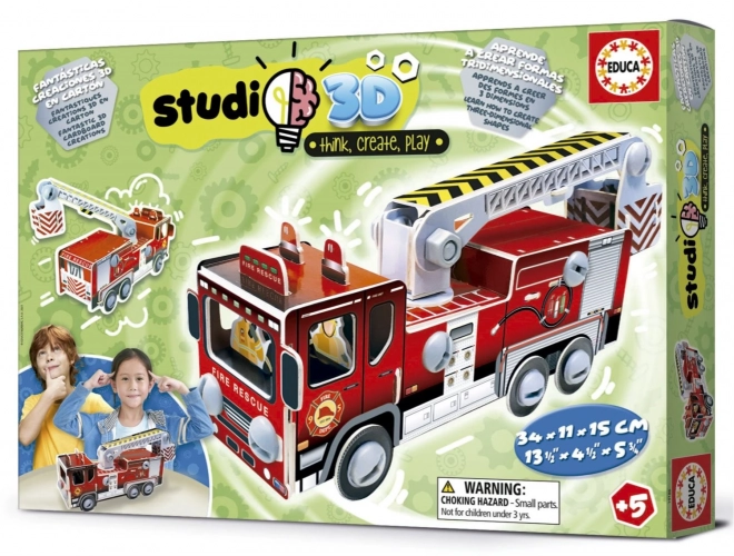 3D Model Fire Truck