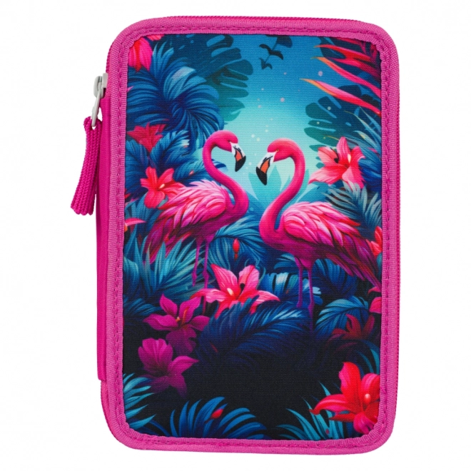 Baagl School Pencil Case - Flamingos