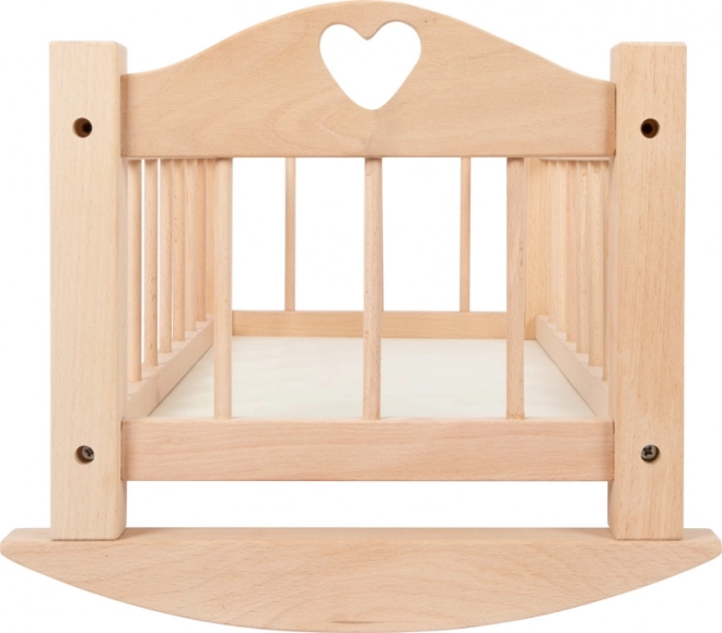 Small Foot Wooden Doll Cradle Natural