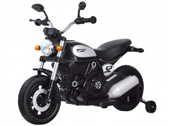 Street Bob Children's Battery-Powered Motorcycle – black